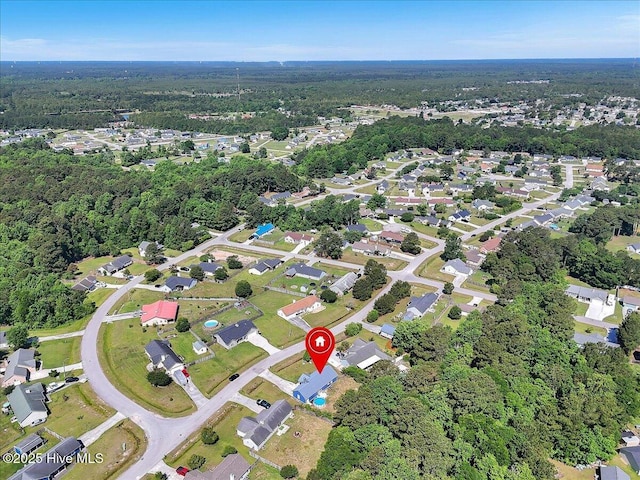 235 Zachary Ln, Hubert, NC 28539 - aerial view of property's location with a forest