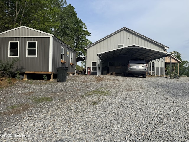 200 Wintergreen Patch Ln, Burnsville, NC 28714 - view of property exterior featuring driveway and a carport