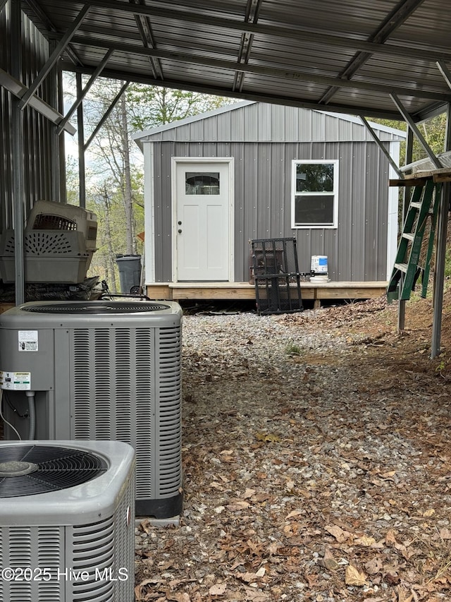 200 Wintergreen Patch Ln, Burnsville, NC 28714 - view of outdoor structure featuring central AC
