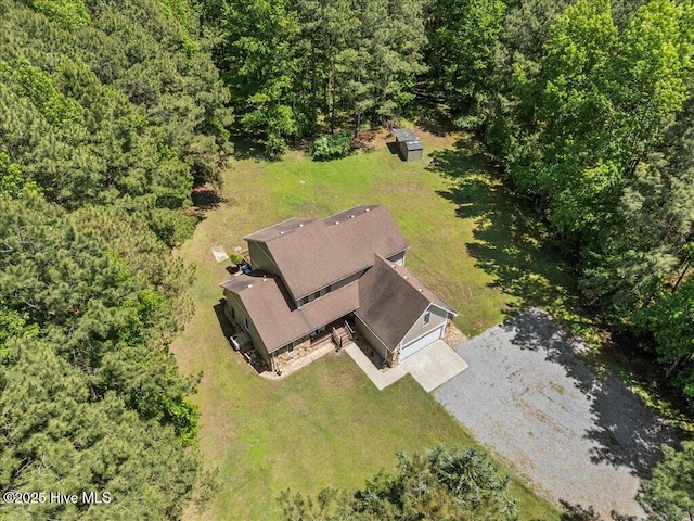 476 Paige Riddick Rd, Gates, NC 27937 - aerial view of property and surrounding area with a forest