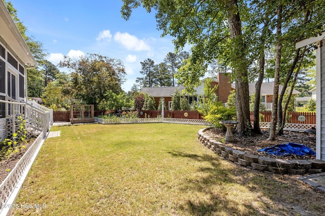 306 Channel Run Dr, New Bern, NC 28562 - view of yard with a garden