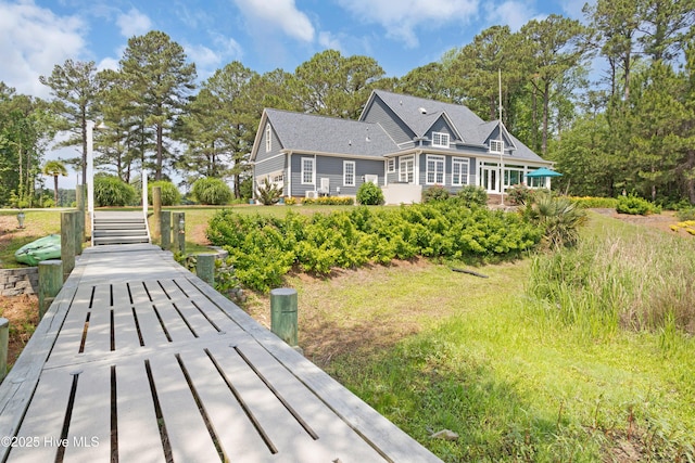 555 Dawson Creek Dr, Arapahoe, NC 28510 - view of rear view of property