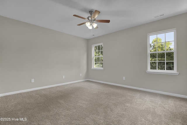 117 Clint Mills Rd, Maysville, NC 28555 - unfurnished room with baseboards, ceiling fan, and carpet flooring