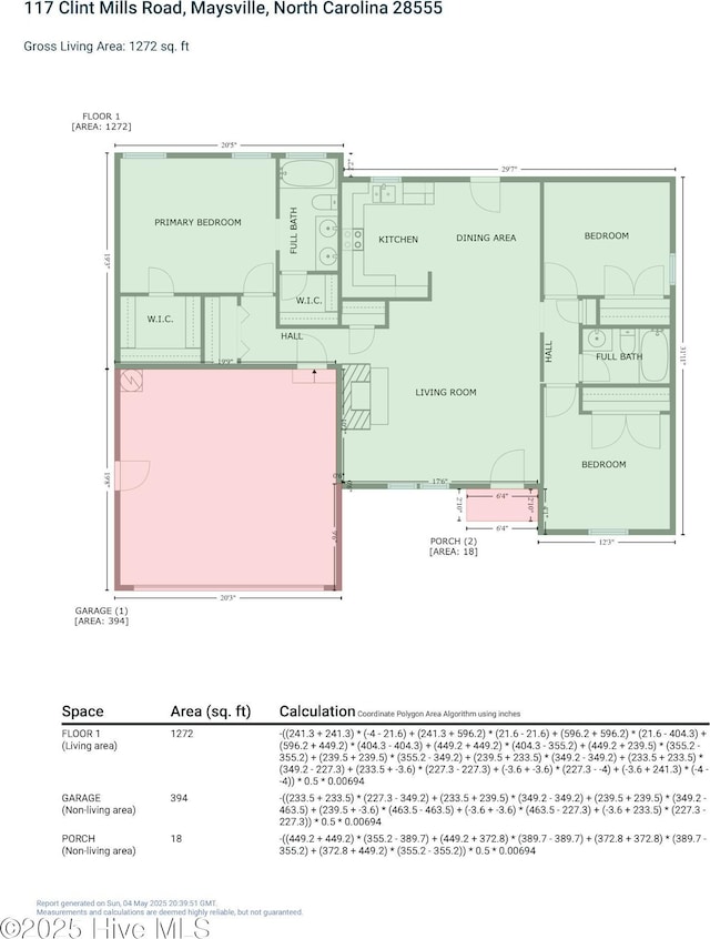 117 Clint Mills Rd, Maysville, NC 28555 - property floor plan