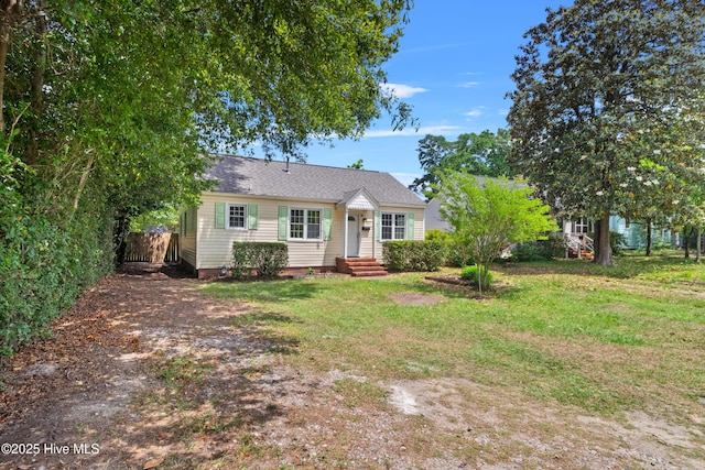 view of front of home with crawl space