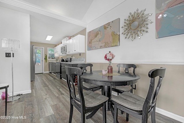 4602 Song Sparrow Ct, Wilmington, NC 28412 - dining space with light wood finished floors and baseboards