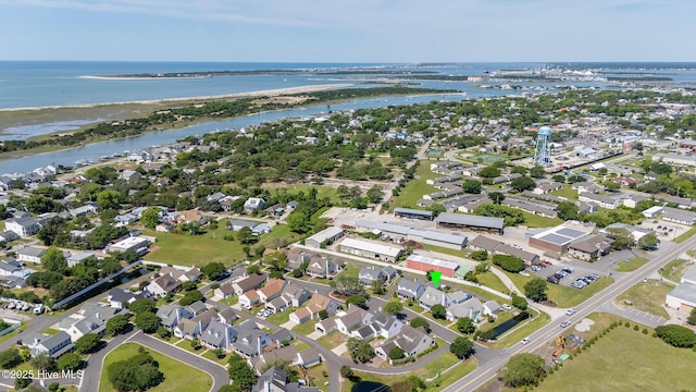 102 Macgregor Dr, Beaufort, NC 28516 - aerial view of property and surrounding area featuring a large body of water and nearby suburban area