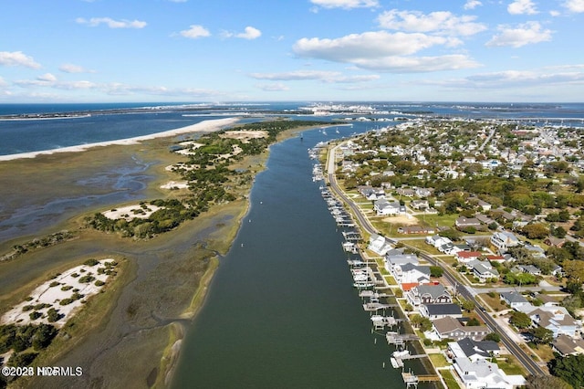 102 Macgregor Dr, Beaufort, NC 28516 - aerial view of property's location featuring a large body of water and nearby suburban area