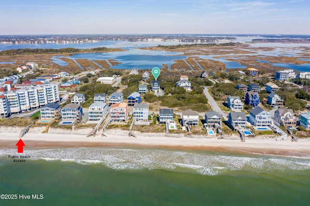 bird's eye view of expansive coastline