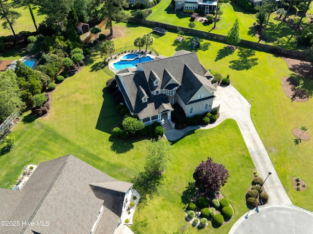1109 Rollingwood Ct, Leland, NC 28451 - aerial view of property and surrounding area featuring a pool