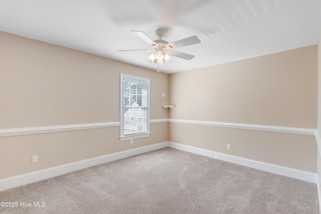 1109 Rollingwood Ct, Leland, NC 28451 - carpeted spare room featuring a ceiling fan and baseboards