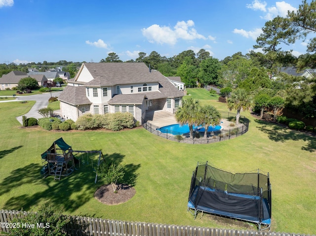 1109 Rollingwood Ct, Leland, NC 28451 - aerial view of property and surrounding area with a pool area