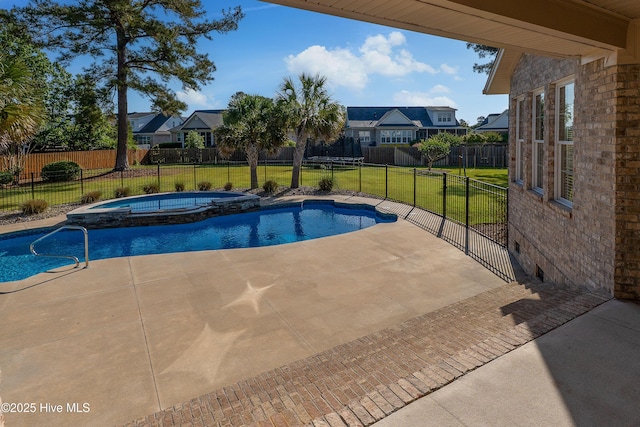 1109 Rollingwood Ct, Leland, NC 28451 - view of swimming pool featuring a patio and a pool with connected hot tub