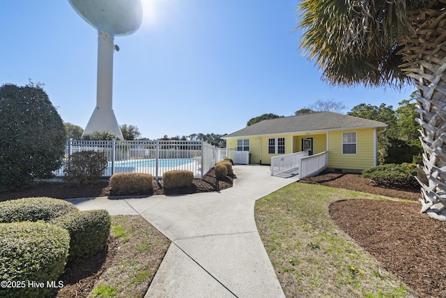 417 Settlers Ln, Kure Beach, NC 28449 - view of pool featuring fence and a patio