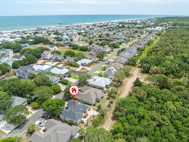 417 Settlers Ln, Kure Beach, NC 28449 - aerial view of residential area featuring a large body of water