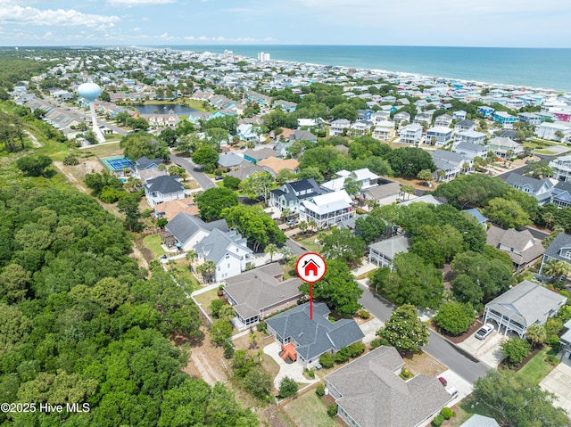 417 Settlers Ln, Kure Beach, NC 28449 - aerial overview of property's location featuring a nearby body of water and nearby suburban area