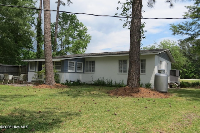 view of property exterior with stucco siding