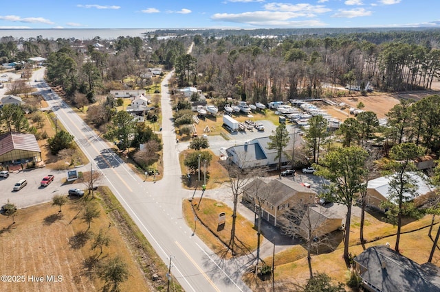 aerial view of property's location