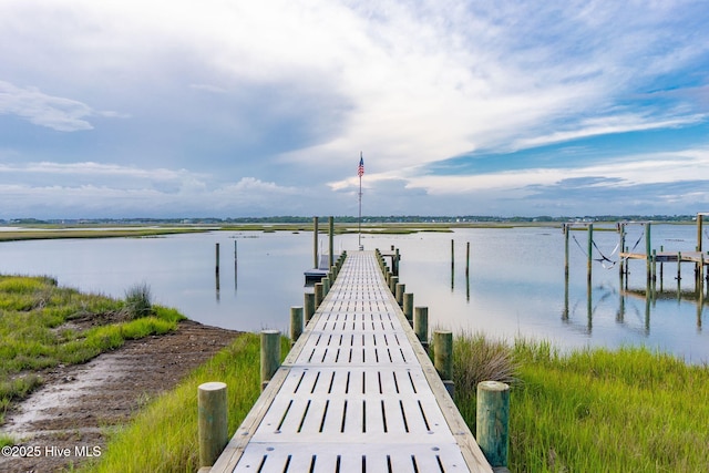 9808 Clarendon Dr, Emerald Isle, NC 28594 - dock area with a water view