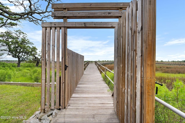 view of property's community with a rural view