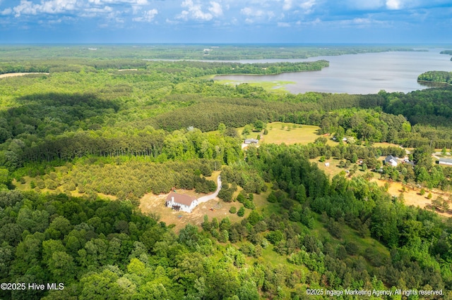 8295 Antioch Church Rd, Middlesex, NC 27557 - aerial overview of property's location featuring a forest and a nearby body of water