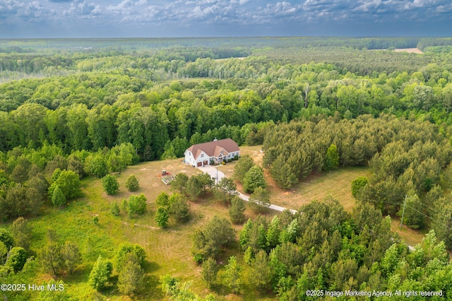 8295 Antioch Church Rd, Middlesex, NC 27557 - aerial view of property and surrounding area with a forest