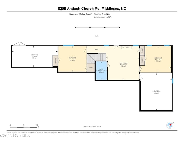 8295 Antioch Church Rd, Middlesex, NC 27557 - property floor plan