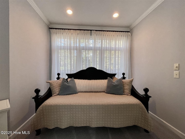 50 Short Rd, Pinehurst, NC 28374 - bedroom featuring ornamental molding and recessed lighting