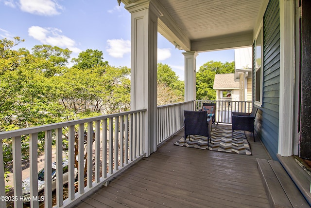 view of balcony