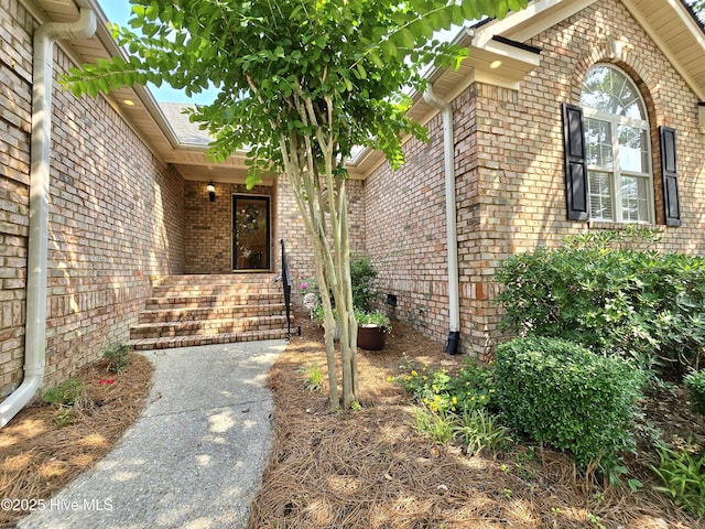 1103 Groppo Cv, Wilmington, NC 28412 - doorway to property featuring brick siding