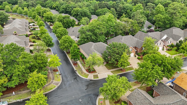 aerial perspective of suburban area