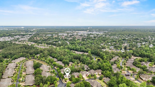 aerial view of residential area