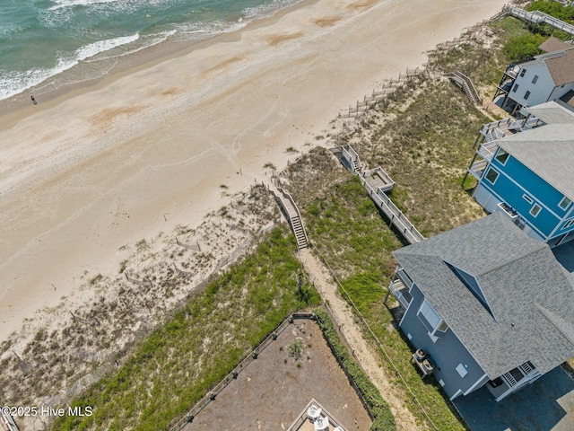 130 N Permuda Wynd Dr, North Topsail Beach, NC 28460 - drone / aerial view of waterfront with a beach
