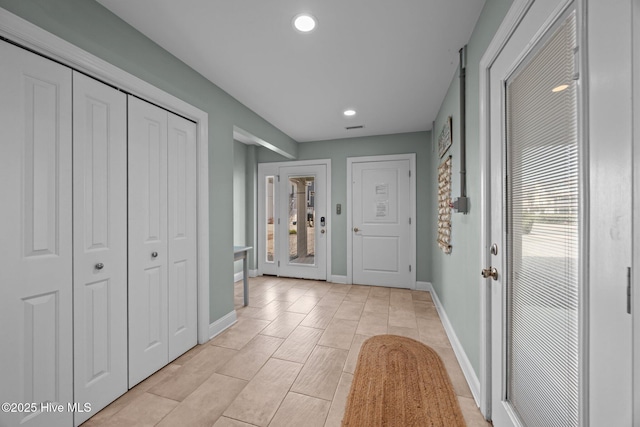 130 N Permuda Wynd Dr, North Topsail Beach, NC 28460 - corridor with recessed lighting and baseboards