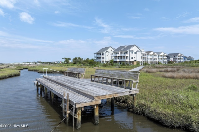 128 Sea Oaks Ct, North Topsail Beach, NC 28460 - dock with a water view