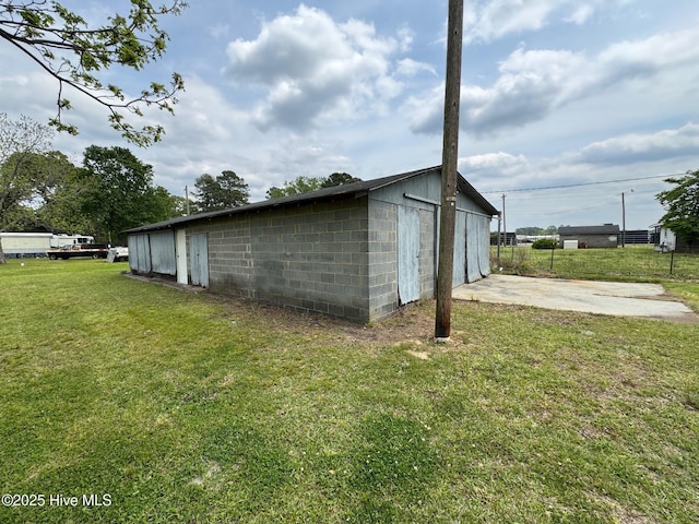 view of outbuilding with an outdoor structure
