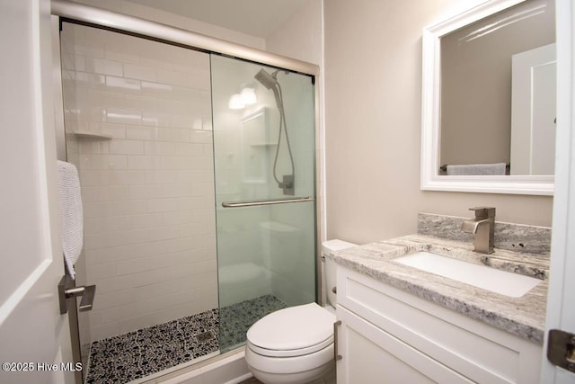 565 Salter Path Rd Unit S-5, Pine Knoll Shores, NC 28512 - full bath featuring a shower stall, toilet, and vanity