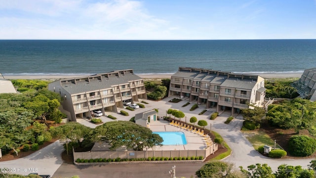 565 Salter Path Rd Unit S-5, Pine Knoll Shores, NC 28512 - bird's eye view of unending shoreline and a pool area