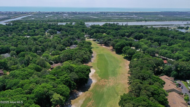 265 Creek View Dr, Sunset Beach, NC 28468 - bird's eye view of a large body of water and a golf course