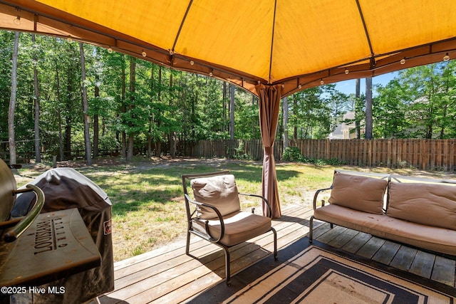 140 Timberwood Dr, Cameron, NC 28326 - deck with a gazebo and area for grilling