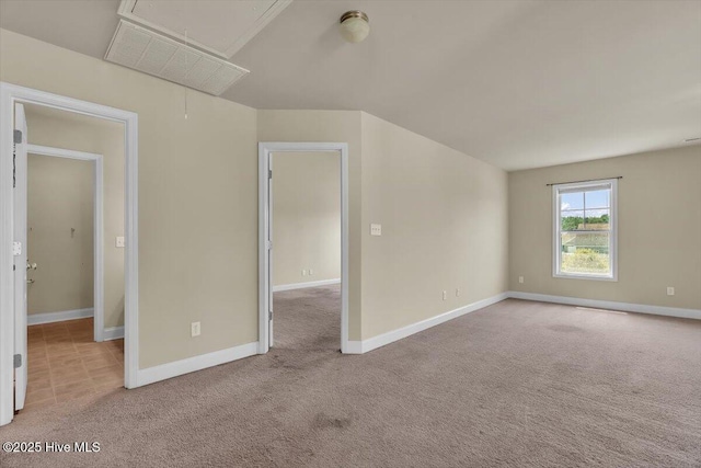 132 Turquoise Dr, Jacksonville, NC 28546 - carpeted spare room featuring attic access and baseboards