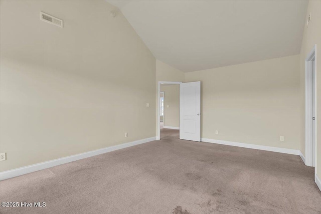 132 Turquoise Dr, Jacksonville, NC 28546 - unfurnished bedroom with lofted ceiling, carpet floors, and baseboards