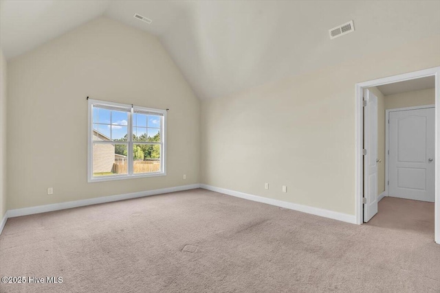 132 Turquoise Dr, Jacksonville, NC 28546 - spare room with carpet flooring, lofted ceiling, and baseboards