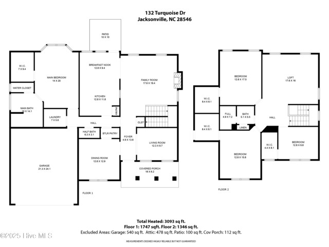132 Turquoise Dr, Jacksonville, NC 28546 - home floor plan