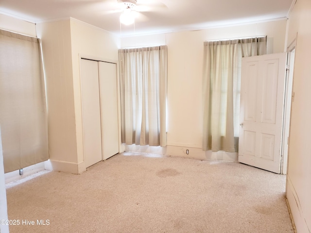 809 Conway Rd, Fair Bluff, NC 28439 - unfurnished bedroom featuring carpet floors and ornamental molding