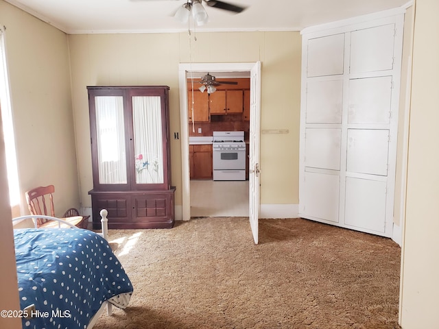 809 Conway Rd, Fair Bluff, NC 28439 - carpeted bedroom featuring crown molding