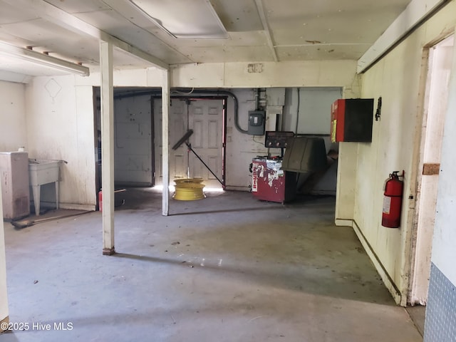 809 Conway Rd, Fair Bluff, NC 28439 - unfinished basement with electric panel