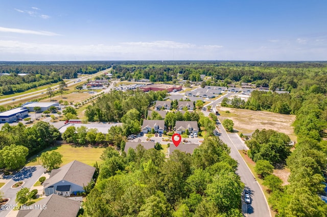 aerial perspective of suburban area