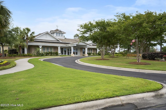 2016 Ashbrook Ct, Leland, NC 28451 - view of front of home featuring a front yard and driveway