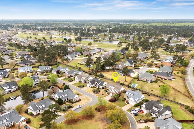 2016 Ashbrook Ct, Leland, NC 28451 - aerial view of property's location featuring a nearby body of water and nearby suburban area